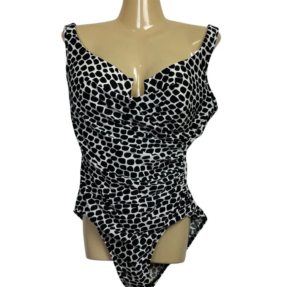 Miraclesuit Sonatina Leopard Spot One Piece Swimwear with Tummy Control